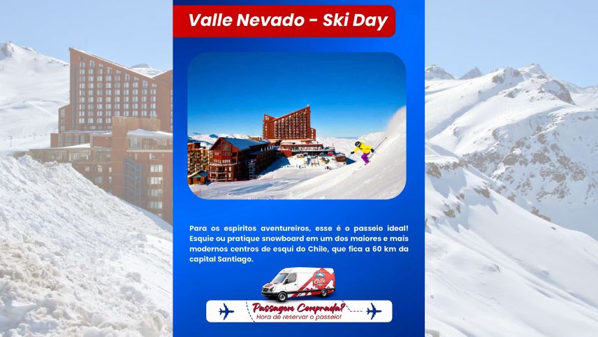 Se você já garantiu sua passagem… agora é hora de viver o melhor do inverno no Chile! ❄️🏔️