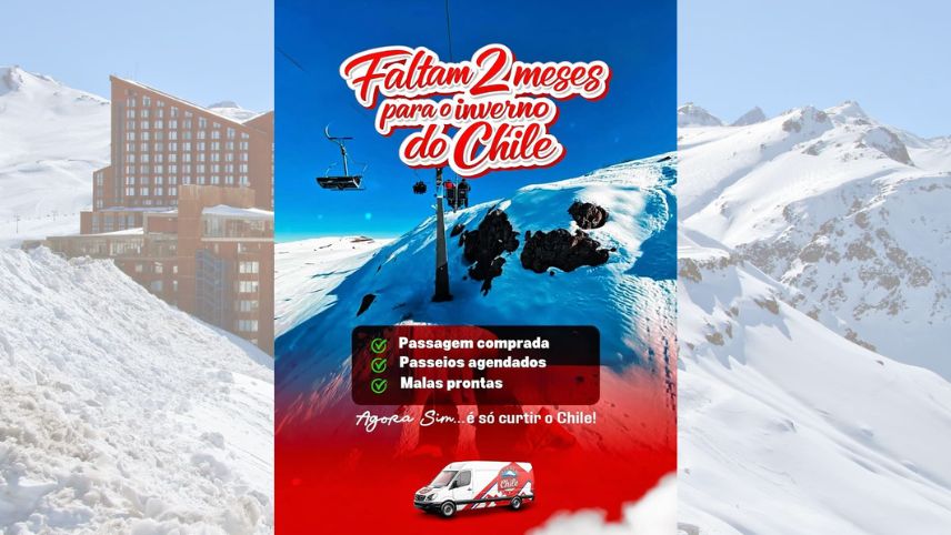 ❄️ Faltam só 2 meses para viver essa experiência incrível no Chile! 🇨🇱✨