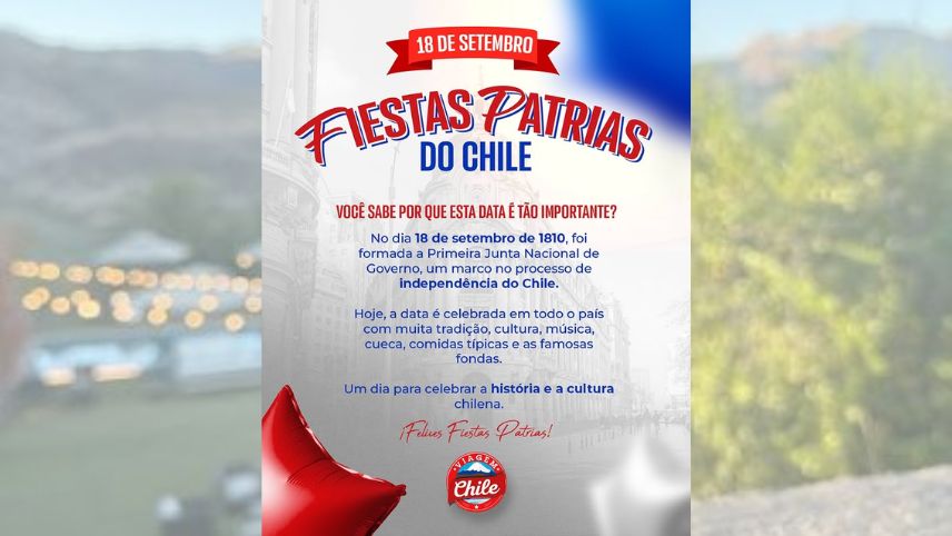 🇨🇱✨ 18 de setembro — Fiestas Patrias do Chile!